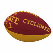IA State Combo Logo Junior-Size Rubber Football, 156-93JR-1