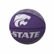 KS State Repeating Logo Mini-Size Rubber Basketball, 158-91MR-1