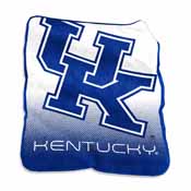 Kentucky logo Raschel Throw, 159-26A