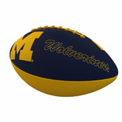 Michigan Combo Logo Junior-Size Rubber Football, 171-93JR-1
