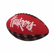 Nebraska Repeating Mini-Size Rubber Football, 182-93MR-3