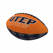 UTEP Repeating Mini-Size Rubber Football, 231-93MR-3