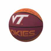 Virginia Tech Repeating Logo Mini-Size Rubber Basketball, 235-91MR-1