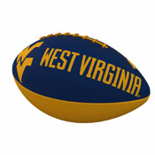 West Virginia Combo Logo Junior-Size Rubber Football, 239-93JR-1