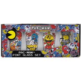 Pac-Man Sticker Bomb Pint Glass Set, HG99-17169-00