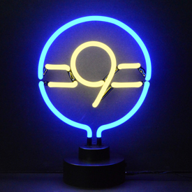 9 Ball Neon Sculpture 12" X 14" X 6", AGS-49BALL