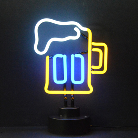 Beer Mug Neon Sculpture 8" X 13" X 6", AGS-4BEERM