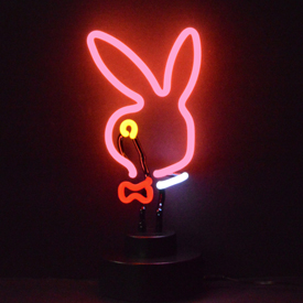 Bunny Head Neon Sculpture 8" X 10" X 6", AGS-4BUNNYH