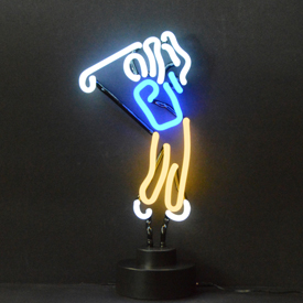 Golfer Neon Sculpture 7" X 13" X 6", AGS-4GOLFX