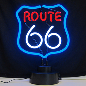 Route 66 Neon Sculpture 12" X 12" X 6", AGS-4RT66X