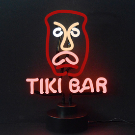 Tiki Bar Neon Scuplture 9" X 16" X 6", AGS-4TIKIB