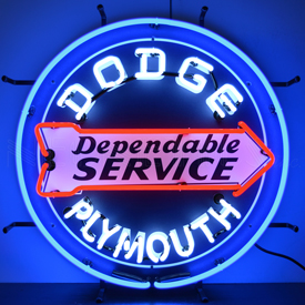 Dodge Dependable Service Neon Sign, 5DODGE