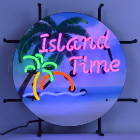 Island Time Junior Neon Sign, 5SMLIT