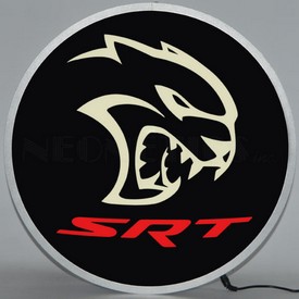 Dodge Hellcat Srt Led Lighted Sign, 7HELLC