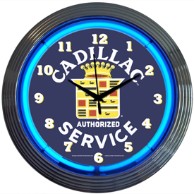 Cadillac Service Neon Clock, 8CADSR