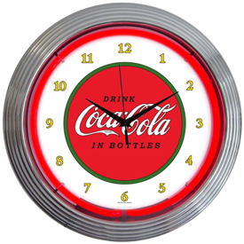 Coca-Cola 1910 Classic Neon Clock, AGS-8CCCLA