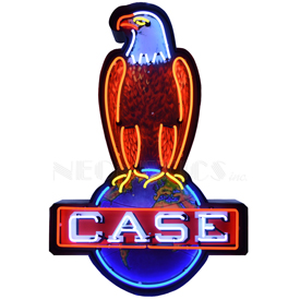 Case Eagle Neon Sign In Shaped Steel Can, 9CASEE