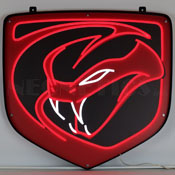 Dodge Viper Led Flex-Neon Sign In Steel Can, 29VIPER