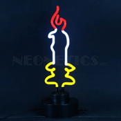 Candle Neon Sculpture, 4CANDL