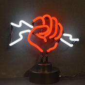Fist With Lightning Neon Sculpture 13