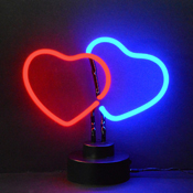 Double Hearts Neon Sculpture 9