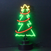 Christmas Tree With Garland Neon Sculpture 8