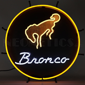 Ford Bronco Neon Sign, 5BRONC