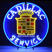 Cadillac Service Neon Sign 25 X 25, AGS-5CADSR