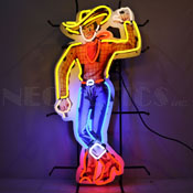 Cowboy Vegas Vic Neon Sign, 5CWBOY