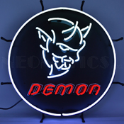 Dodge Demon Neon Sign With Backing, 5DEMON