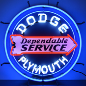 Dodge Dependable Service Neon Sign, 5DODGE