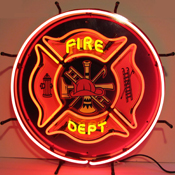 Fire Department Neon Sign, 5FIRED