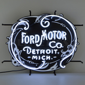 Ford Motor Company 1903 Heritage Emblem Neon Sign, 5FRDMC