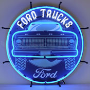 Ford Trucks Square Body Neon Sign, 5FRDSQ
