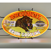 Gas - Bruinoil Bruin Gasoline Neon Sign, 5GSBRN