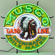 Gas - Musgo Gasoline Neon Sign, 5GSMUS