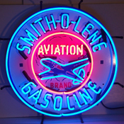 Gas - Smith-O-Lene Gasoline Neon Sign, 5GSSMI