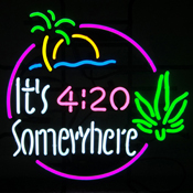 It'S 420 Somewhere Island Neon Sign, 5IT420