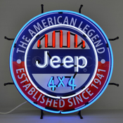 Jeep 4X4 The American Legend Neon Sign, 5JEEPA