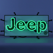 Jeep Green Junior Neon Sign, 5JEEPS