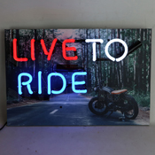 Junior Live To Ride Neon Sign, 5JRLTR