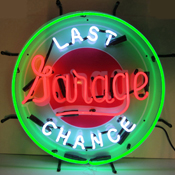 Gas - Last Chance Garage Neon Sign, 5LASTX