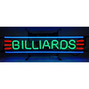 Billiards Premium Junior Neon Sign, 5SMLBL