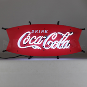 Coca-Cola Fishtail Junior Neon Sign, 5SMLCC