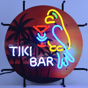 Tiki Bar Junior Neon Sign, 5SMLTK