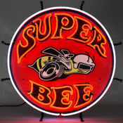 Super Bee Neon Sign with Backing, 5SUPER
