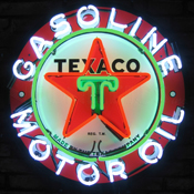 Texaco Gasoline Neon Sign, 5TXOIL