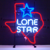 Texas Lone Star Neon Sign, 5TXSTR