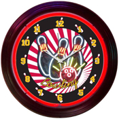 Bowling Neon Clock 15