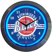 Gm Buick Service Neon Clock 15